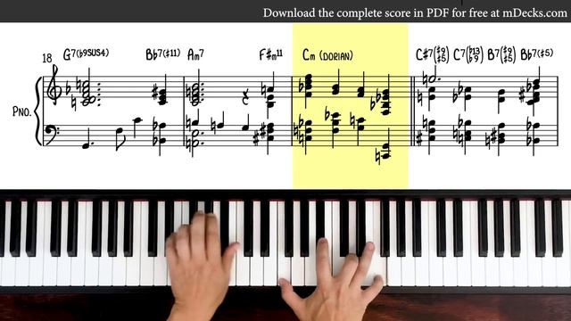 Blue in Green Reharmonization using Upper Structure Triads (Ariel J. Ramos | mDecks Music) смотреть онлайн