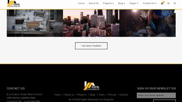 Civil Engineer - Construction Bootstrap Template for Architect | Themeforest Templates смотреть онлайн