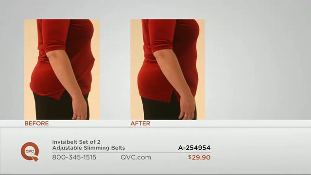 Invisibelt Set Of 2 Adjustable Slimming Belts With Courtney Cason