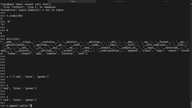 Python List Data Type and List Methods смотреть онлайн