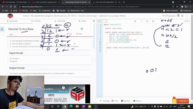 Decimal to Anybase Conversion | DSA using JAVA смотреть онлайн