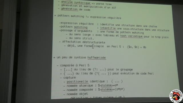 [FPW2013] Perl 6 : l'état du projet. Grammaire Perl 6 смотреть онлайн