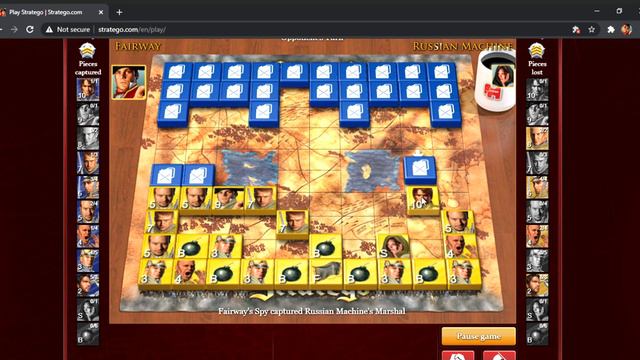 Stratego - Ranked Game #75 - Fairway v. Russian Machine смотреть онлайн
