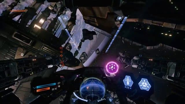Eve Valkyrie: Warzone - Quick gameplay scenes vs bots смотреть онлайн