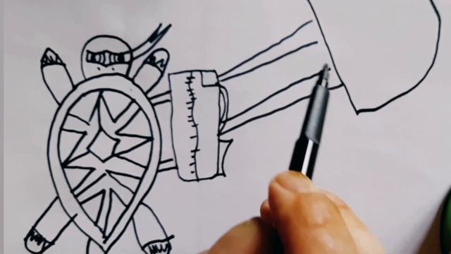 How to draw a ninja turtle with a parachute //Как нарисовать черепаху ниндзя с парашютом смотреть онлайн
