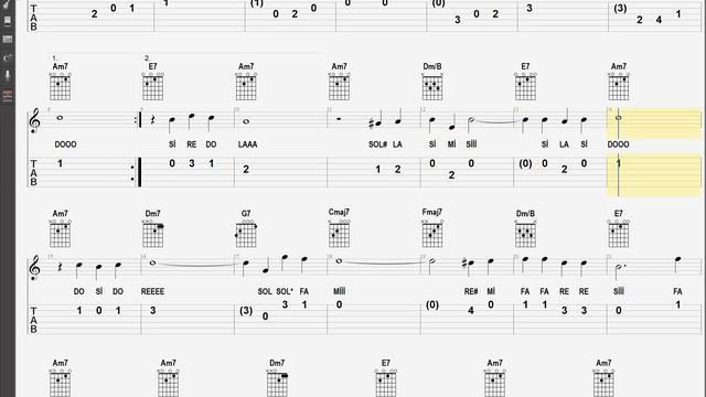 Guitar Tab & Note / NAT KING COLE - Autumn Leaves смотреть онлайн