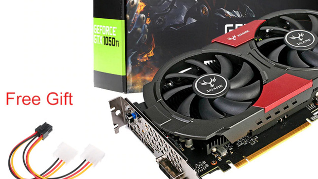 Видеокарта, Colorful, GTX 1050Ti, NVIDIA GeForce IGame, 4 Гб GDDR5, 128bit PCI-E X16, 2019