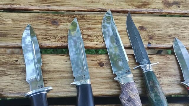 Популярные ножи из кованой х12мф, финка из Дамаска, грибной нож #нож #финка #грибы #еда смотреть онлайн