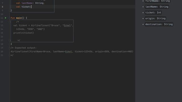 Kotlin - Data class Demo смотреть онлайн