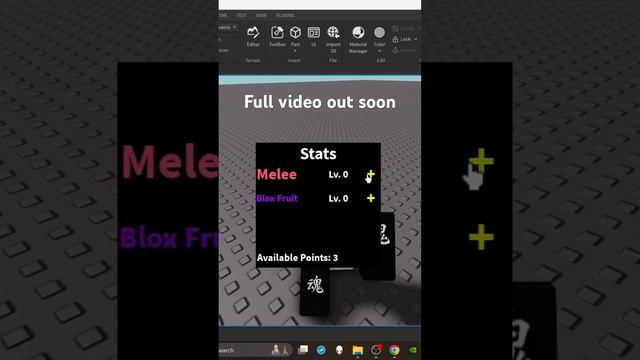 I made a Blox Fruits(One Piece) game in Roblox! (Roblox Studio Scripting) [Part 2: Stats System) смотреть онлайн