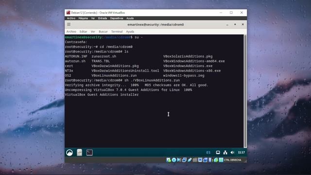 Debian 12 - Instalación de Guest Additions en VirtualBox смотреть онлайн