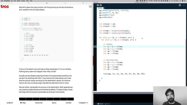 Processing-Tutorial: Kinetic Typography 1