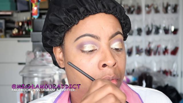 GOLDEN METALLIC EYES w/ DARK LIPS.. | Super Affordable Options Used! смотреть онлайн