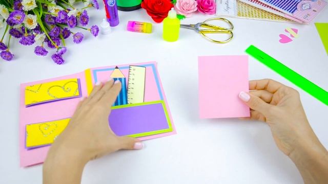 Открытка на День Учителя с СЮРПРИЗОМ! Как сделать подарок своими руками для учителя? смотреть онлайн