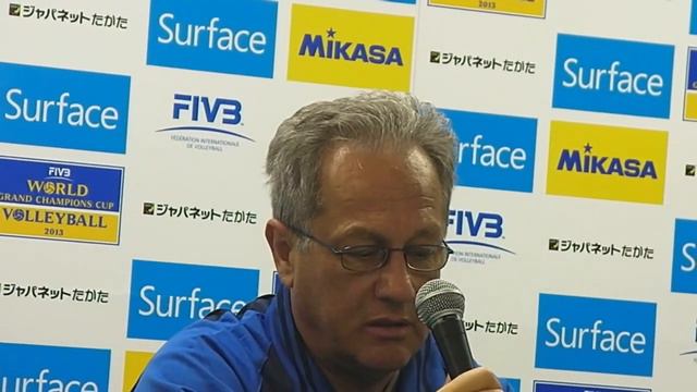 Grand Champions Cup: Italia-Iran 2-3 Julio Velasco Press Conference (english) смотреть онлайн