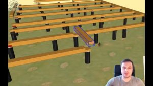 # 1. Основание (обвязочный венец) из бруса 200 х 150мм