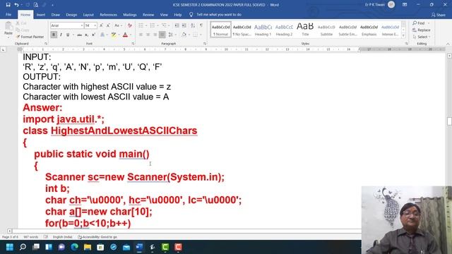 ICSE SEMESTER 2 PAPER 2022 | String | Array | Encapsulation | Library Classes | ICSE | 9 &10 | PKSi смотреть онлайн