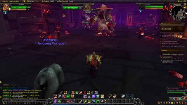 World Of Warcraft. Подземелье. Некроситет. Героик. Охотник. смотреть онлайн