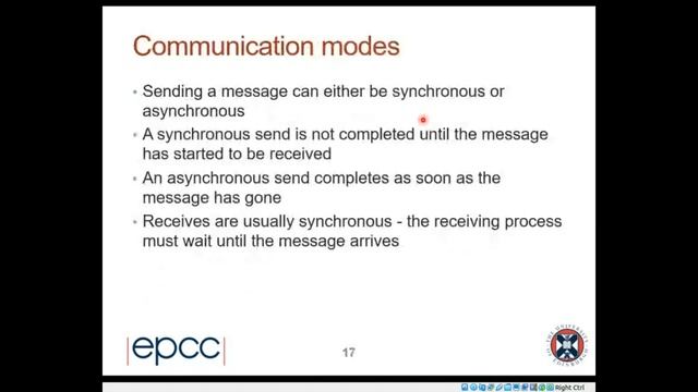 ARCHER2: Message-passing Programming with MPI - Day1 Session1 смотреть онлайн