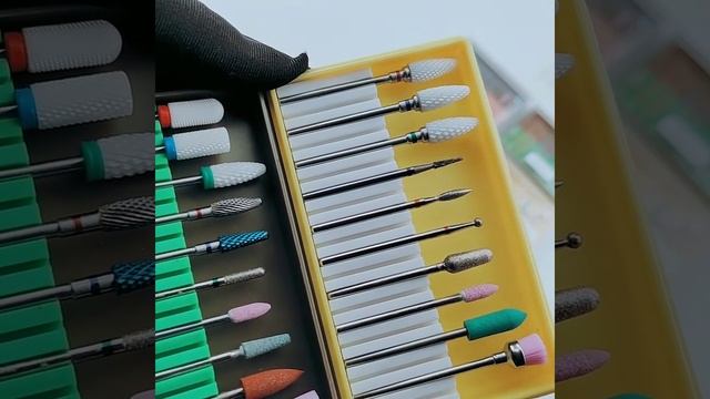 Набор сверл для ногтей, керамические алмазные фрезы, пилки маникюра, электрическая дрель, смотреть онлайн