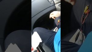 Установка камеры заднего вида  хондай саната
