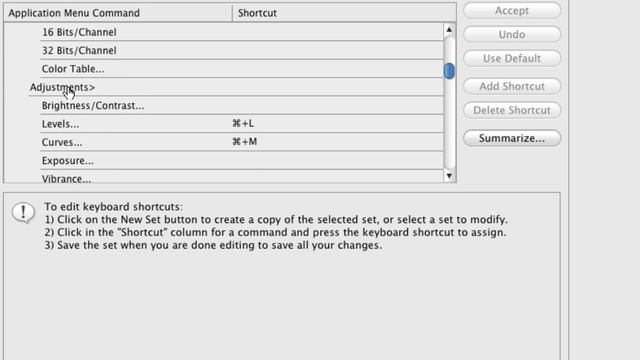 Custom Shortcut Keys (Photoshop CS4) | смотреть онлайн