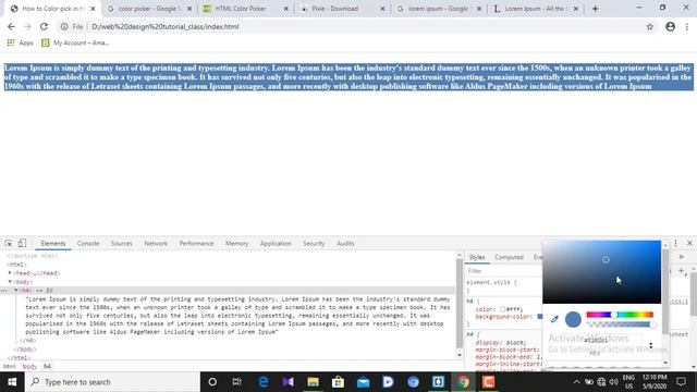 html color picker full description bangla tutorial part 8 смотреть онлайн