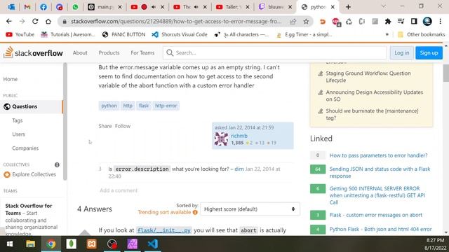 Trying Python Flask RESTful API смотреть онлайн