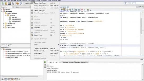 como Debugger  en Netbeans