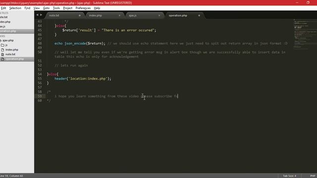 Insert data with pdo+ajax+jquery in php part-12 смотреть онлайн