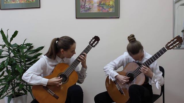 дуэт: Леженина С, Московская Д переложение В. Кузнецова И.С.Бах ИнвенцияBWV779 смотреть онлайн