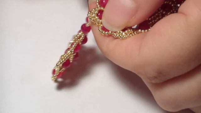 ENG SUBS - DIY Tutorial Bracciale G&G con perline e pietre di giada - Beadwork смотреть онлайн