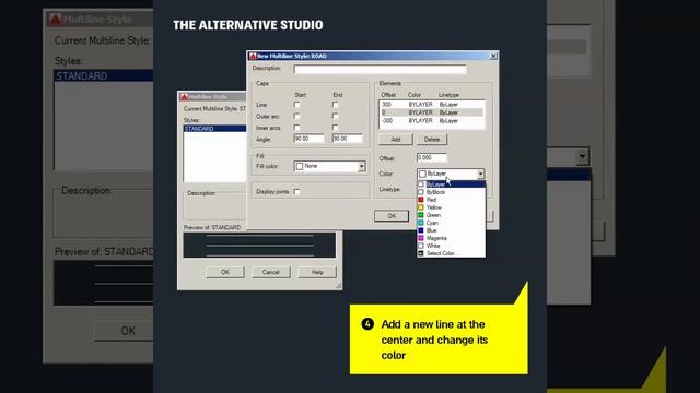 MLSTYLE in AutoCAD смотреть онлайн