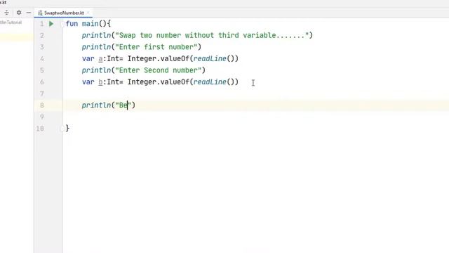 Kotlin Programing Tutorial - 12 : Swap two numbers without third variable | Swap numbers in Kotlin смотреть онлайн