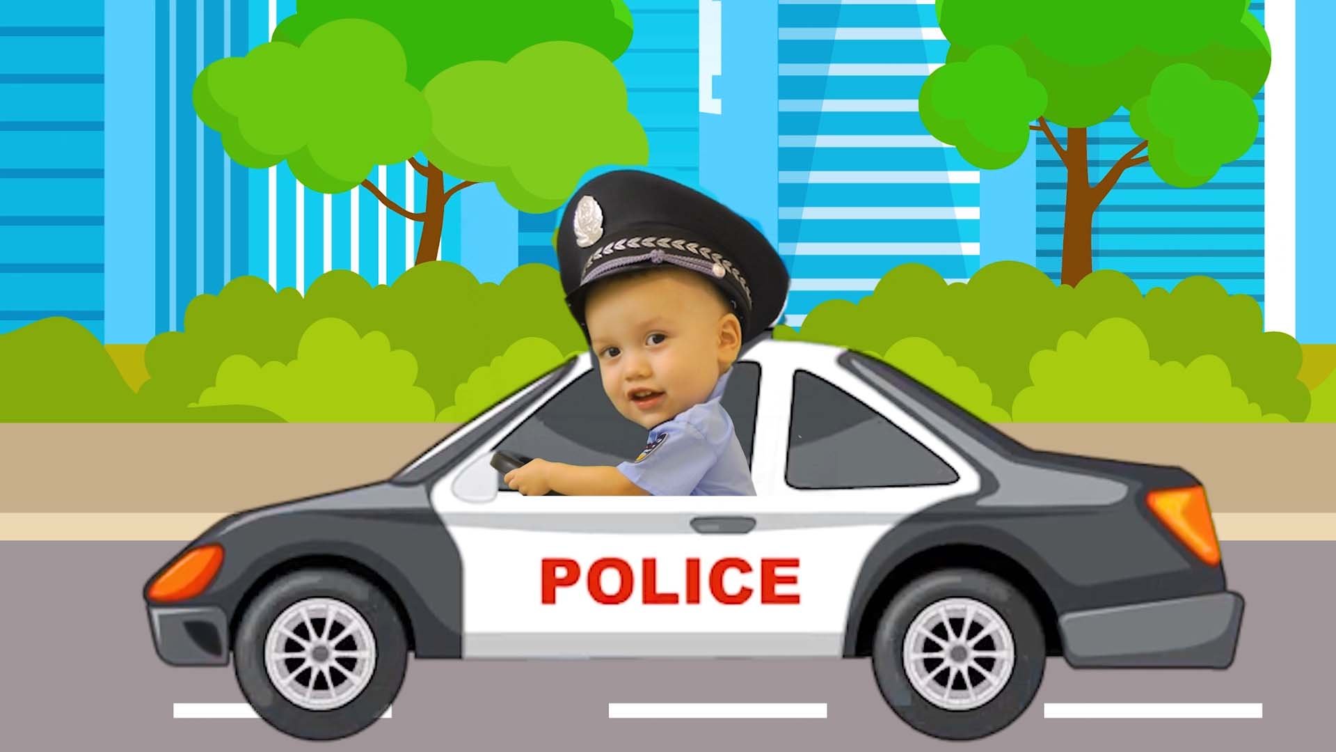 Синий трактор Песенки для детей Полицейская Пожарная Машинки Экскаватор Грузовик Сборник смотреть онлайн