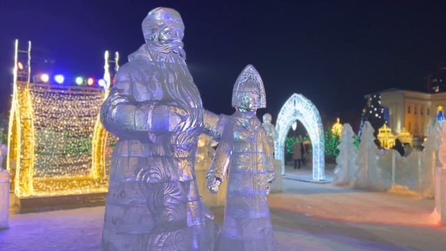 Самара Площадь Куйбышева готова к встрече Нового года Елка 2022 смотреть онлайн