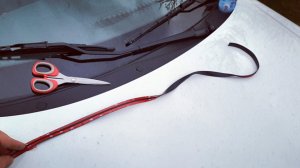 Лада гранта - что придумать в верхнюю часть лобового стекла? -   неудачный эксперимент!