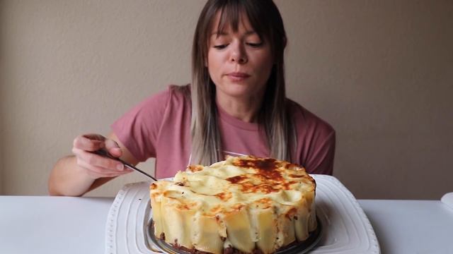 Pastitsio Honeycomb Pasta MUKBANG!