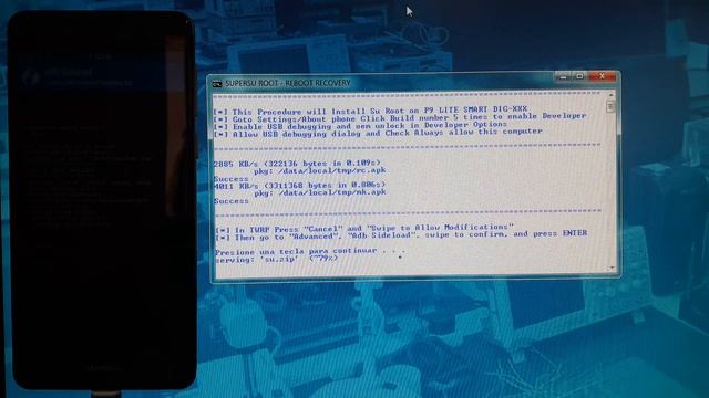 EASY ROOT + TWRP - Huawei P9 Lite Smart / Diego / DIG-L03, DIG-L23, DIG-L21, DIG-L22, ETC. смотреть онлайн