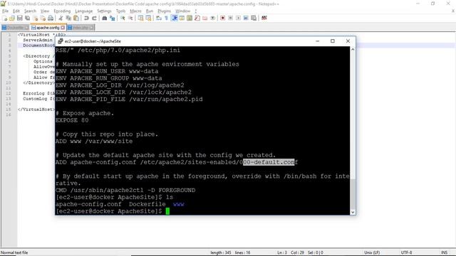 Lec 22 - Docker Working Example - Dockerfile से Apache वेब सर्वर बनायें !! смотреть онлайн