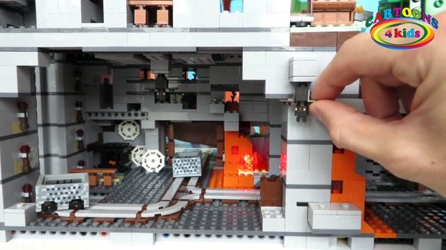 Lego Minecraft 21137 The Mountain Cave. Мир Майнкрафт – набор Горная пещера смотреть онлайн