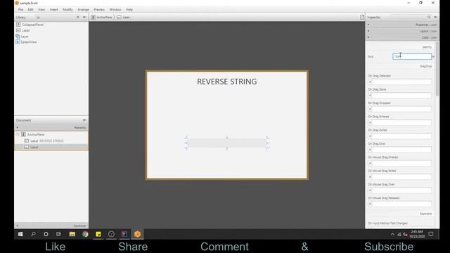 JavaFX Reverse String Tutorial 01 смотреть онлайн