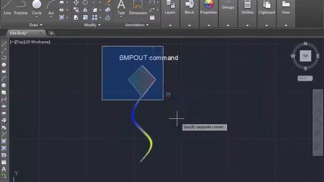 BMPOut - Command AutoCAD - A B C D смотреть онлайн