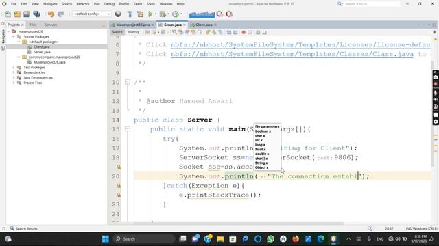 How to connect server with client using Java programming. смотреть онлайн