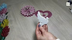 DIY Подарок на день 8 марта своими руками Мастер класс Поделки из фоамирана  Валентинка