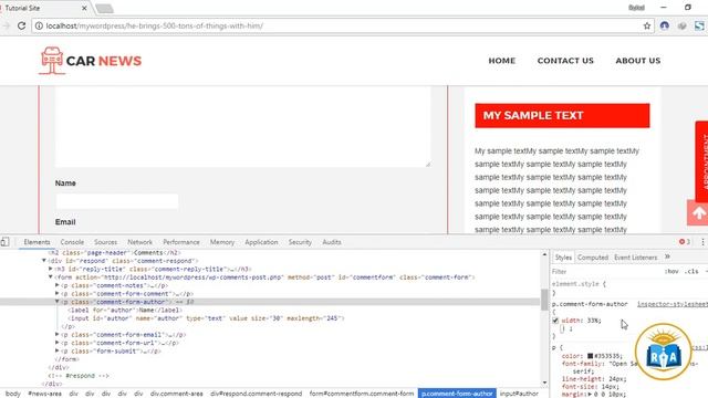 Wordpress Theme Development part -13 : How To Dynamically Customize Comment Section in WordPress смотреть онлайн