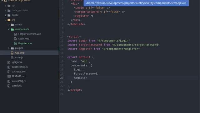 Creating a Register Component using Vuetify the Vuejs Library | 3 - Fedorae Education смотреть онлайн