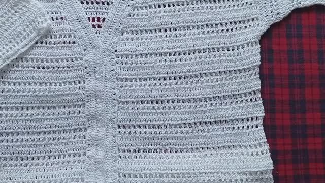 Летняя блуза, связанная крючком. Описание. Архив от 06.07.2021г. смотреть онлайн