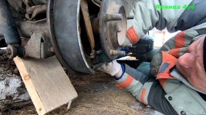 Лайфхак. Как натянуть пружину на колодки.