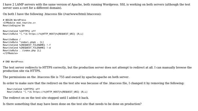 DevOps & SysAdmins: LAMP Server HTTP-＞ HTTPS redirect in .htaccess смотреть онлайн